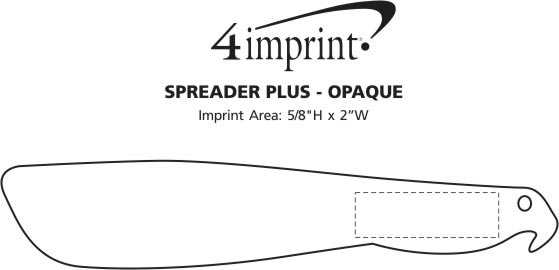 Imprint Area of Sandwich Spreader Plus - Opaque