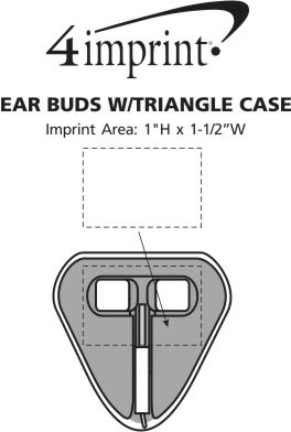 Imprint Area of Ear Buds with Triangle Case