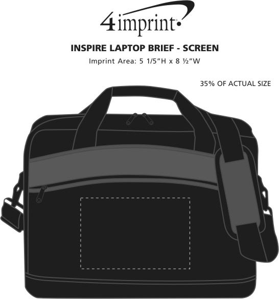 Imprint Area of Inspire Laptop Brief - Screen