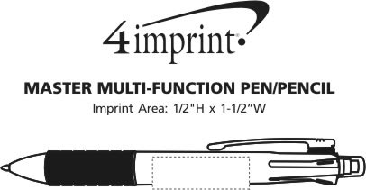 Imprint Area of Master Multifunction Pen/Pencil