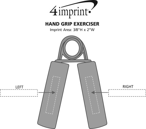 Imprint Area of Hand Grip Exerciser