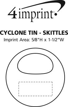 Imprint Area of Cyclone Tin - Skittles