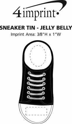 Imprint Area of Sneaker Tin - Jelly Belly