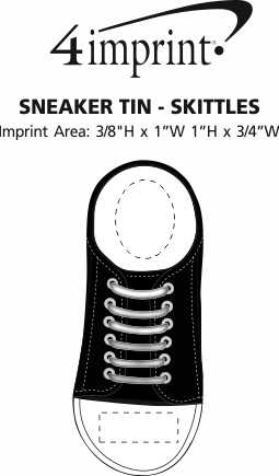Imprint Area of Sneaker Tin - Skittles
