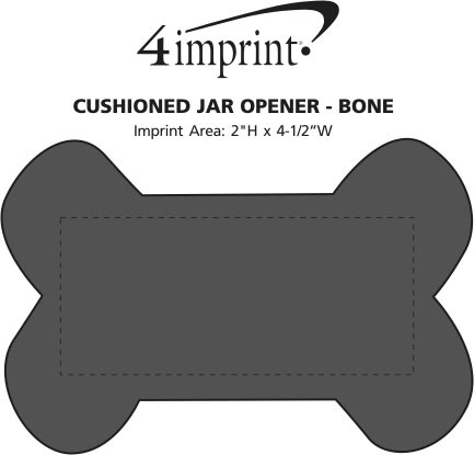 Imprint Area of Cushioned Jar Opener - Bone