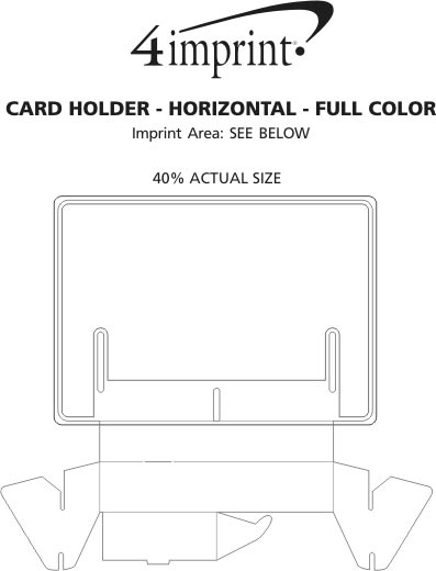 Imprint Area of Card Holder - Horizontal - Full Color