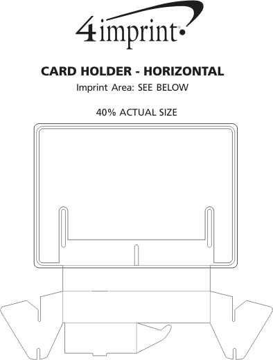 Imprint Area of Card Holder - Horizontal