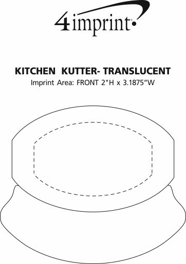 Imprint Area of Kitchen Kutter - Translucent