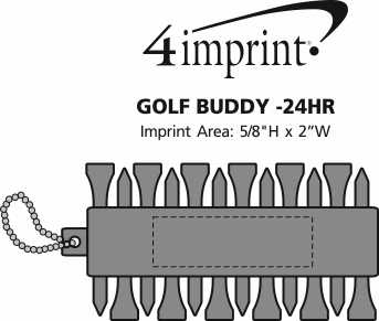 Imprint Area of Golf Buddy - 24 hr