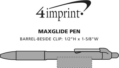 Imprint Area of MaxGlide Pen