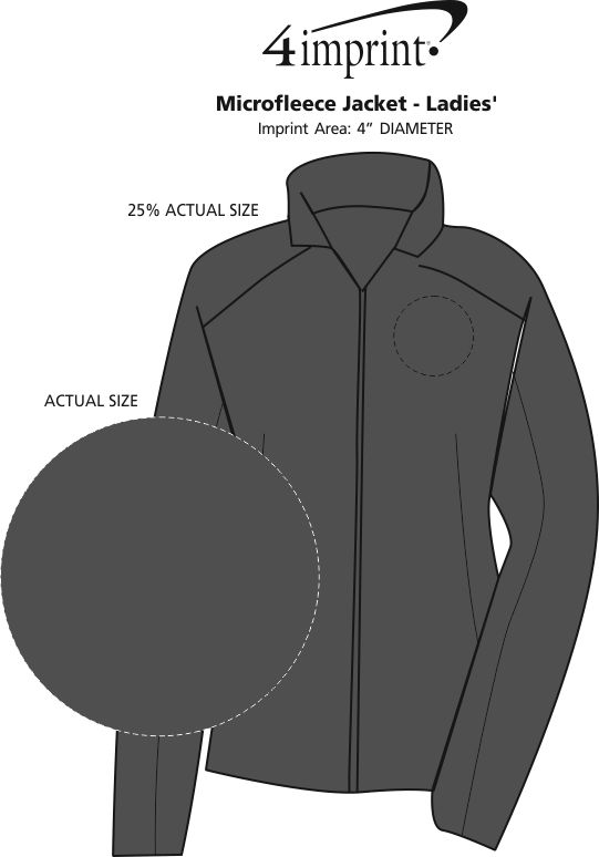 Imprint Area of Crossland Microfleece Jacket - Ladies'