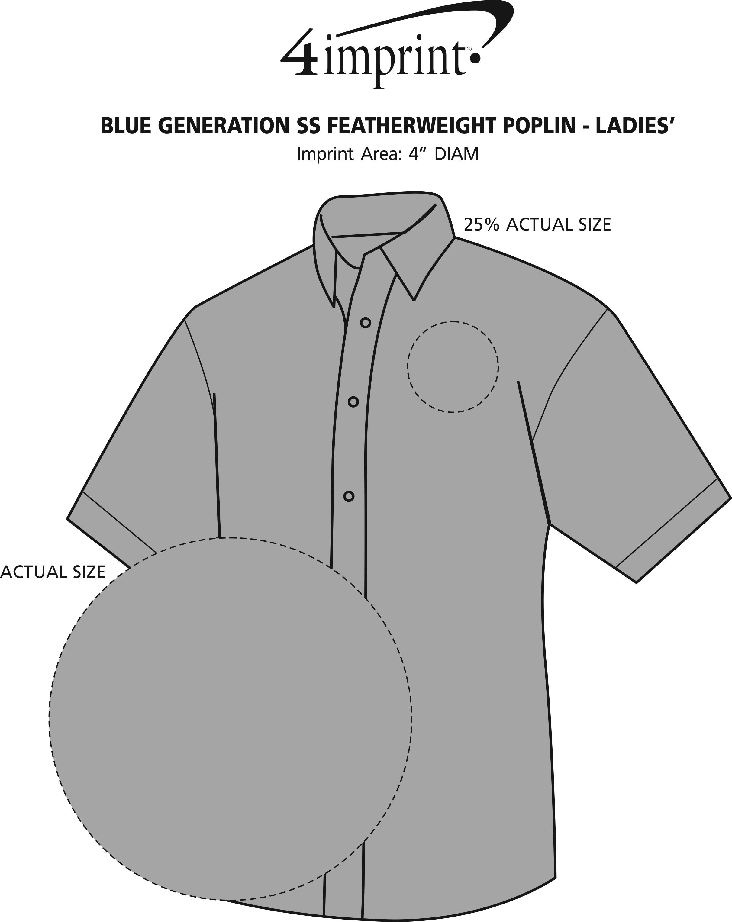Imprint Area of Blue Generation SS Featherweight Poplin - Ladies'