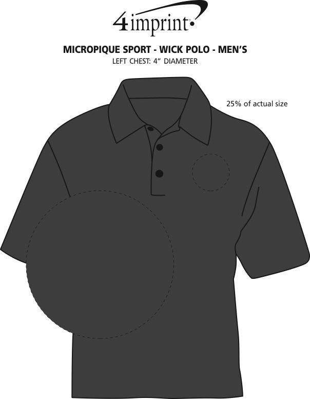 Imprint Area of Micropique Sport-Wick Polo - Men's