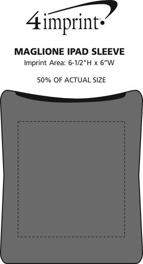 Imprint Area of Maglione iPad Sleeve