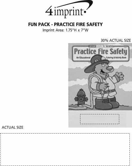 Imprint Area of Fun Pack - Practice Fire Safety