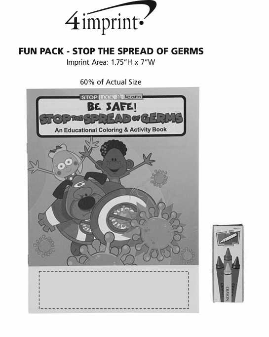 Imprint Area of Fun Pack - Stop the Spread of Germs