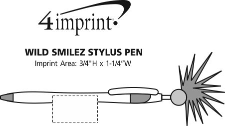 Imprint Area of Wild Smilez Stylus Pen