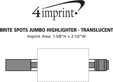 Imprint Area of Brite Spots Jumbo Highlighter - Translucent