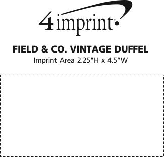 Imprint Area of Field & Co. Vintage Duffel
