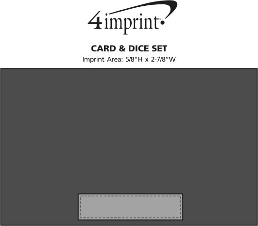 Imprint Area of Card & Dice Set
