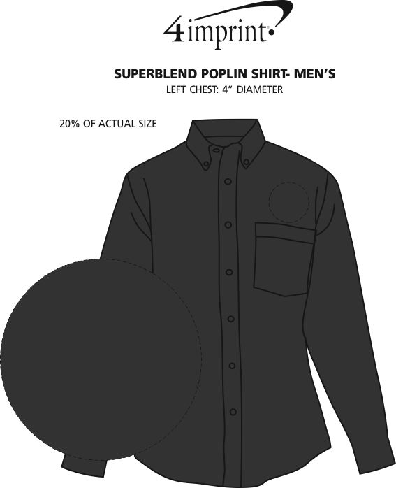 Imprint Area of Superblend Poplin Shirt - Men's