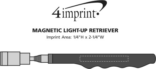 Imprint Area of Magnetic Light-Up Retriever