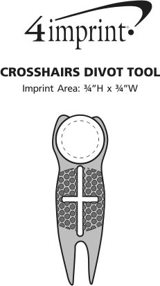 Imprint Area of Crosshairs Divot Tool