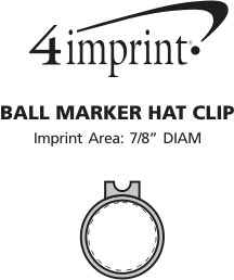 Imprint Area of Ball Marker Hat Clip