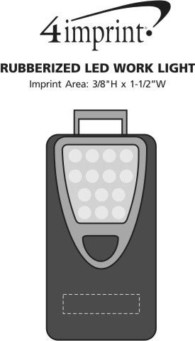 Imprint Area of Rubberized LED Work Light