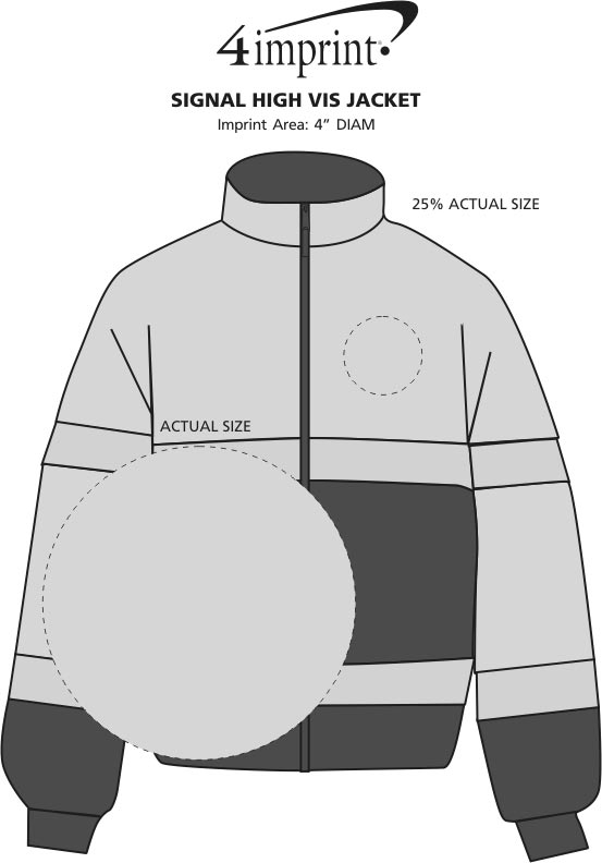Imprint Area of Signal High Vis Jacket