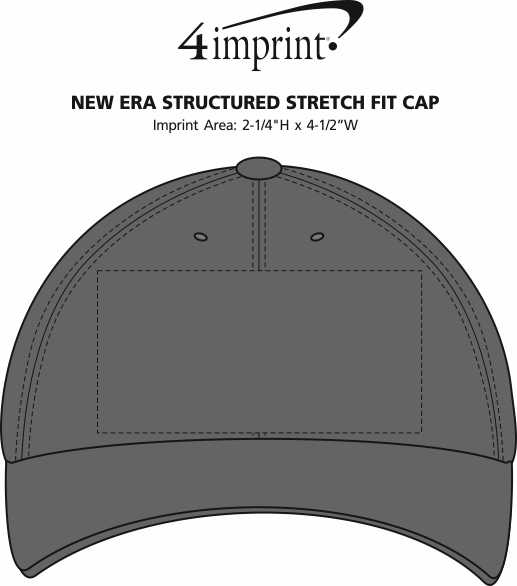 Imprint Area of New Era Structured Stretch Fit Cap