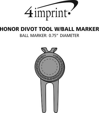 Imprint Area of Honor Divot Tool with Ball Marker