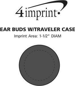 Imprint Area of Ear Buds with Traveler Case
