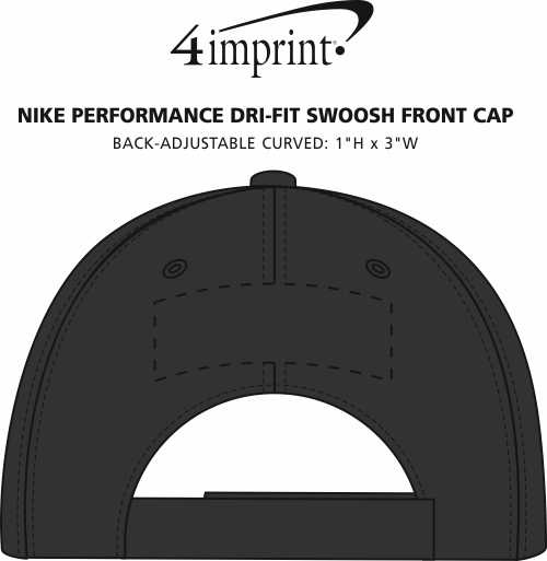 Imprint Area of Nike Performance Dri-Fit Swoosh Front Cap