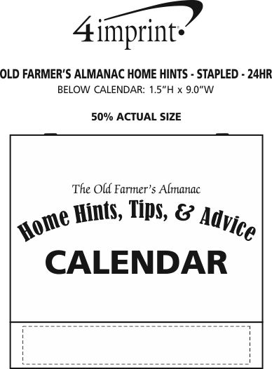 Imprint Area of Old Farmer's Almanac Home Hints - Stapled - 24 hr