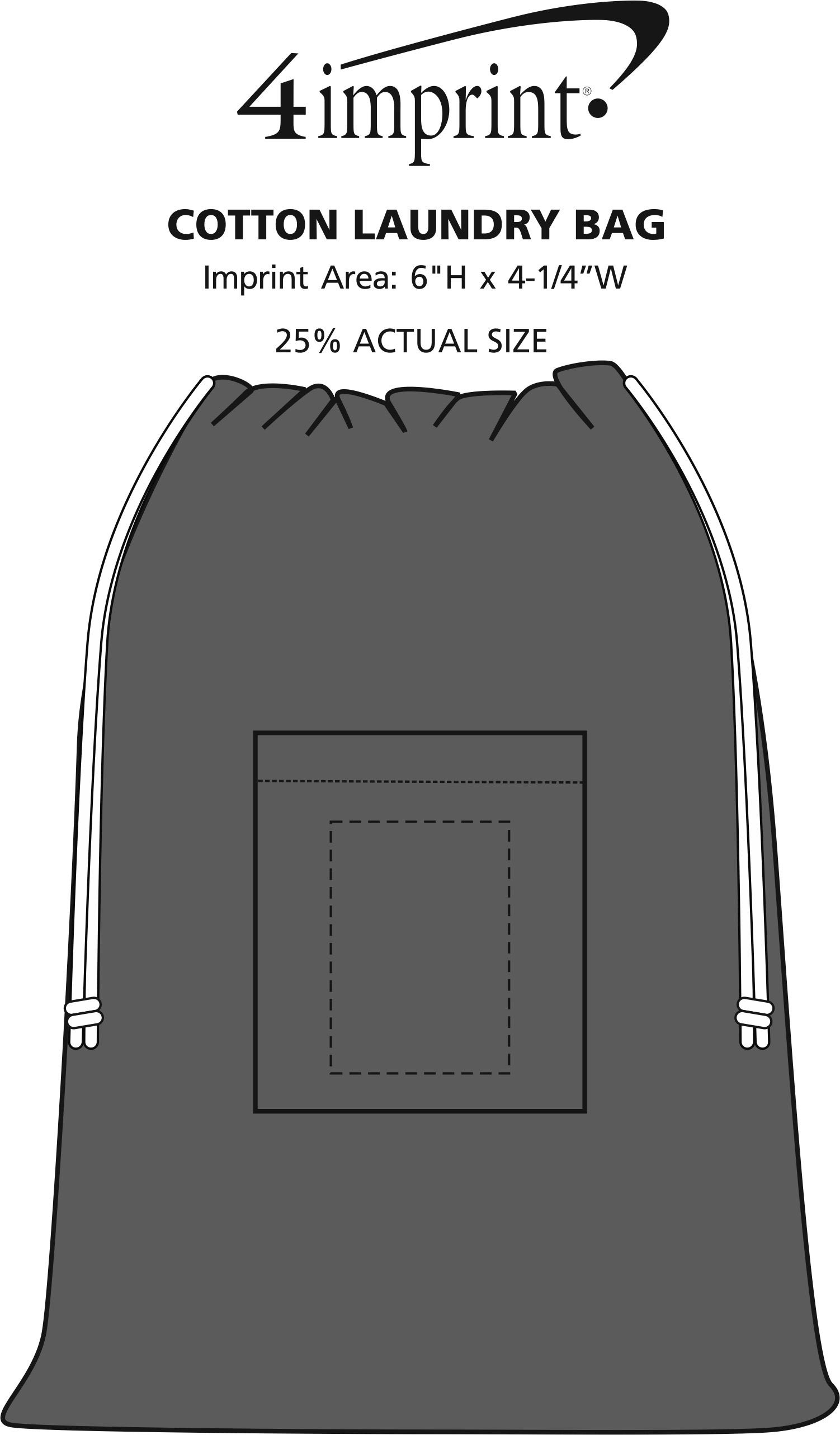 Imprint Area of Cotton Laundry Bag