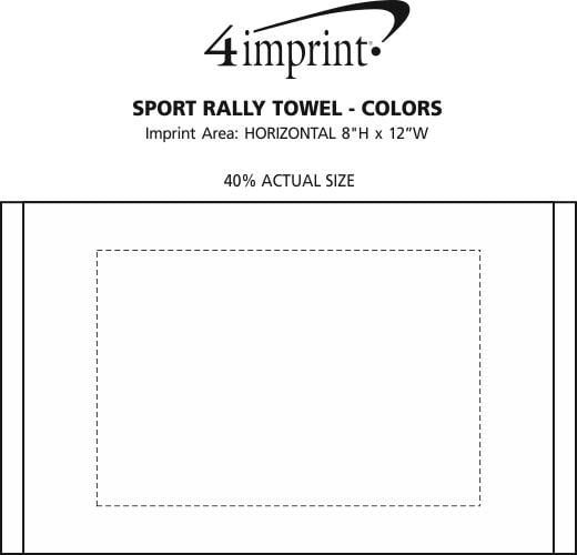 Imprint Area of Sport Rally Towel - Colors