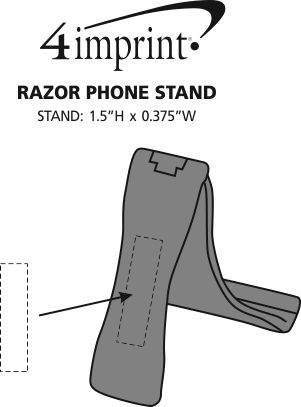 Imprint Area of Razor Phone Stand