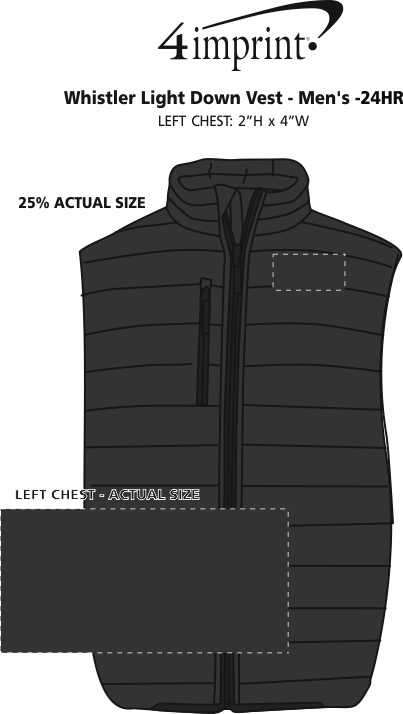 Download 4imprint.com: Whistler Light Down Vest - Men's - 24 hr ...