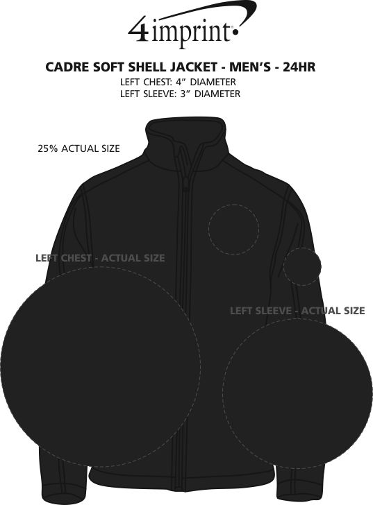 Imprint Area of Crossland Soft Shell Jacket - Men's - 24 hr
