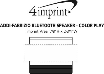 Imprint Area of Addi-Fabrizio Wireless Speaker - Color Play
