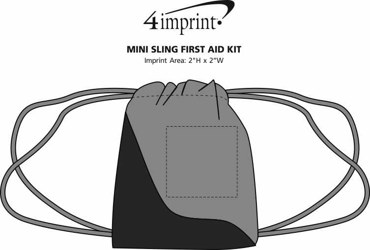 Imprint Area of Mini Sling First Aid Kit