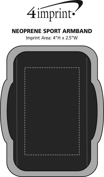 Imprint Area of Neoprene Sport Armband