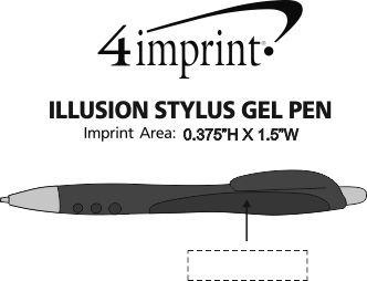 Imprint Area of Illusion Stylus Gel Pen
