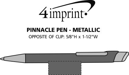 Imprint Area of Pinnacle Pen - Metallic