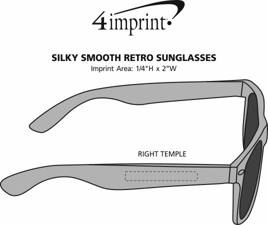 Imprint Area of Silky Smooth Retro Sunglasses