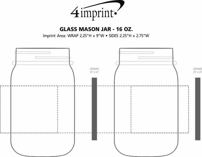 Glass Mason Jar 16 oz. 12093716
