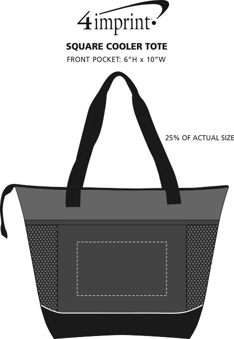 Imprint Area of Square Cooler Tote