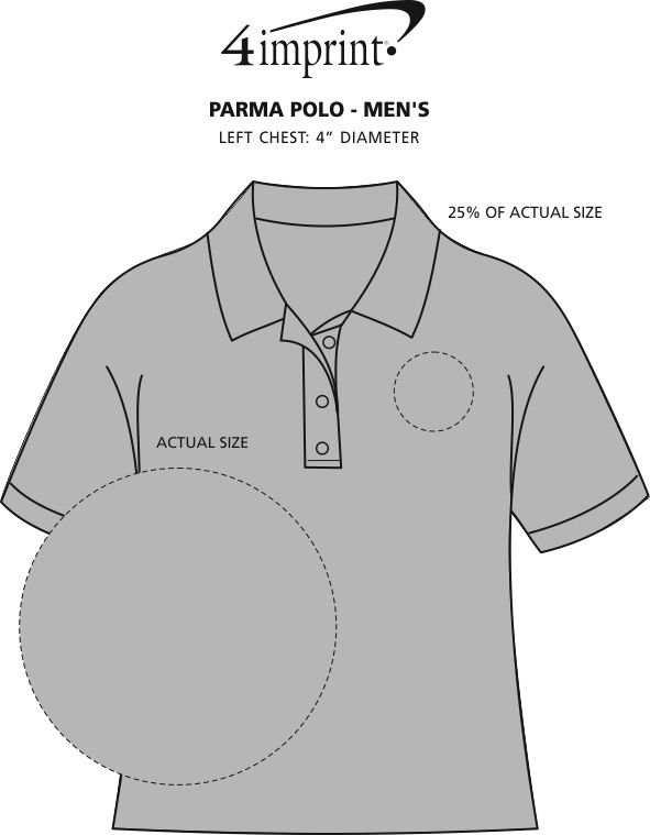 Imprint Area of Parma Polo - Men's