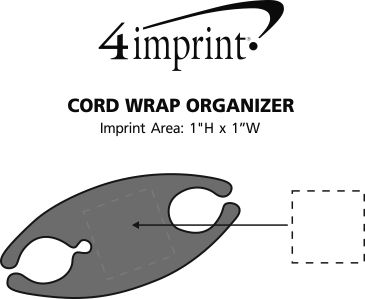 Imprint Area of Cord Wrap Organizer